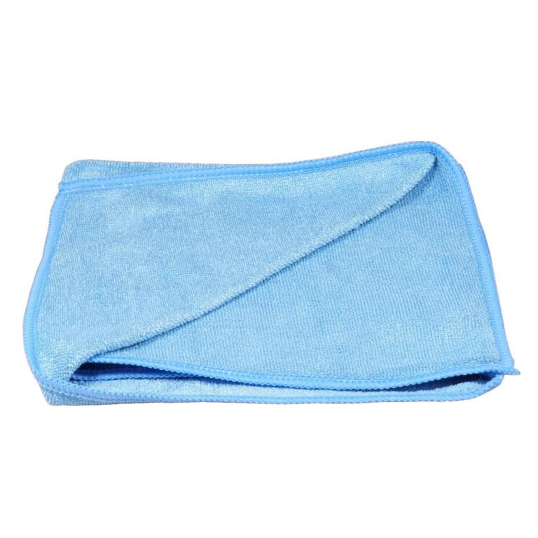 Image Mikrofasertuch Stretch Economy, 39 x 39 cm, Schlingenfrotteestruktur | blau feucht für Verschmutzungen und allgemeine Reinigung, trocken als Staubtuch